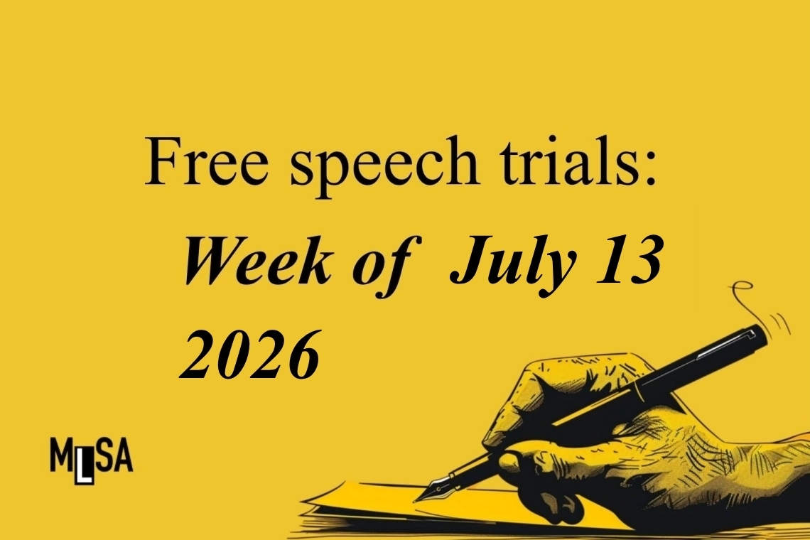Journalism and Freedom of Expression Cases – Week of July 13, 2026
